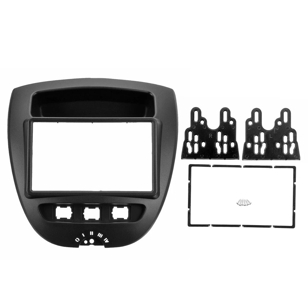 ASJFGTEH 9/10.1 Inch 2 Din Autoradio Audio Installatie Refit Fascia Dash Panel Frame Kit Compatibel met Aygo Citroen C1 107 2005-2014 (7 inch
